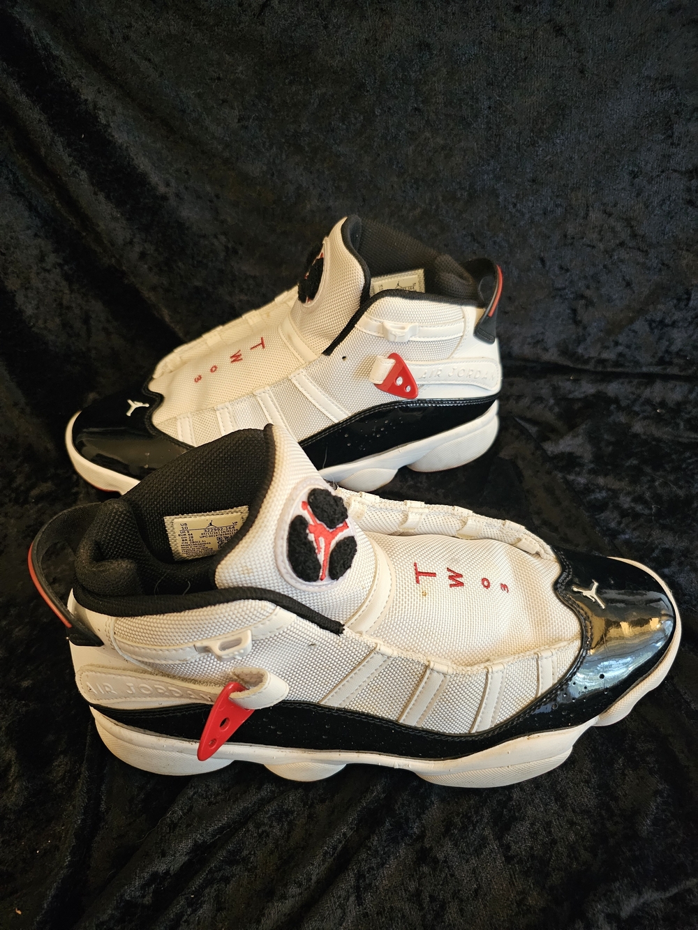 Nike Air Jordan 6 Rings Chicago Bulls White Black Varsity Red Men's Sz 10